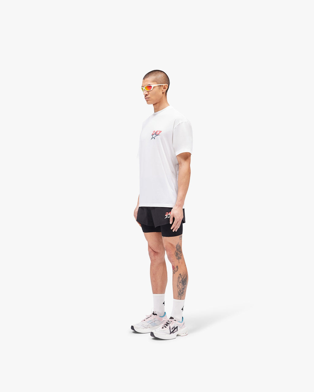 Team 247 Star Oversized T-Shirt - Flat White