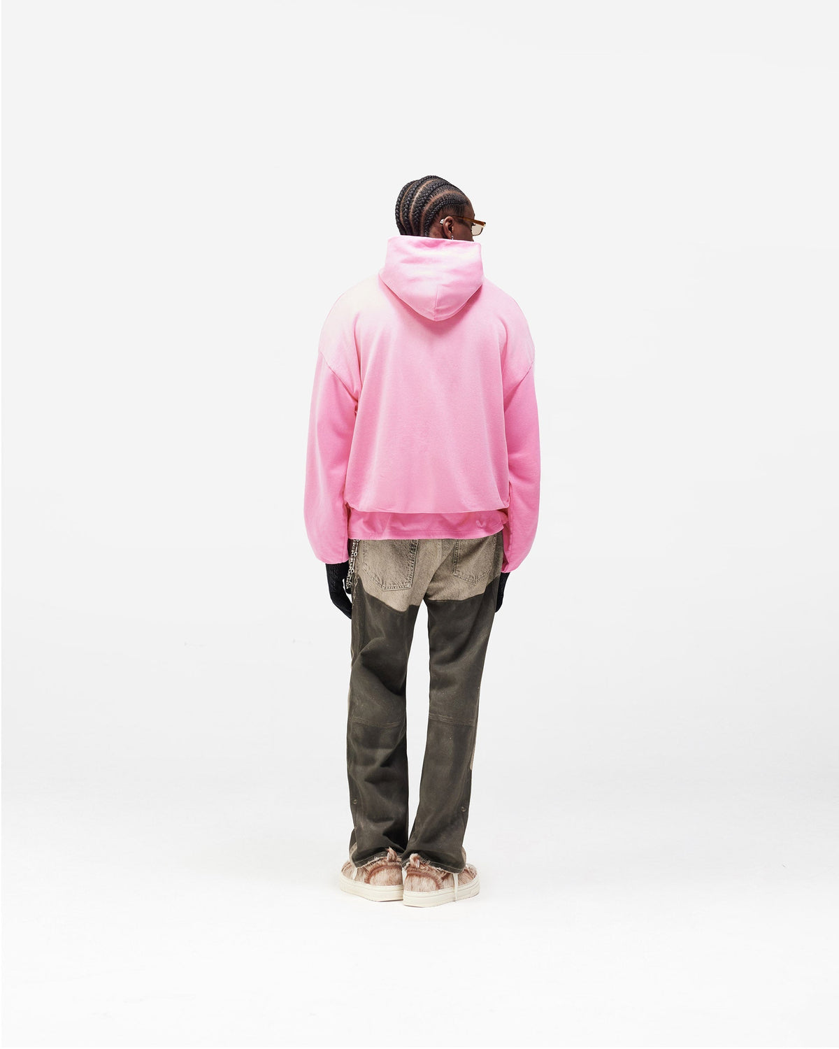 Dual Layer Script Hoodie - Candy