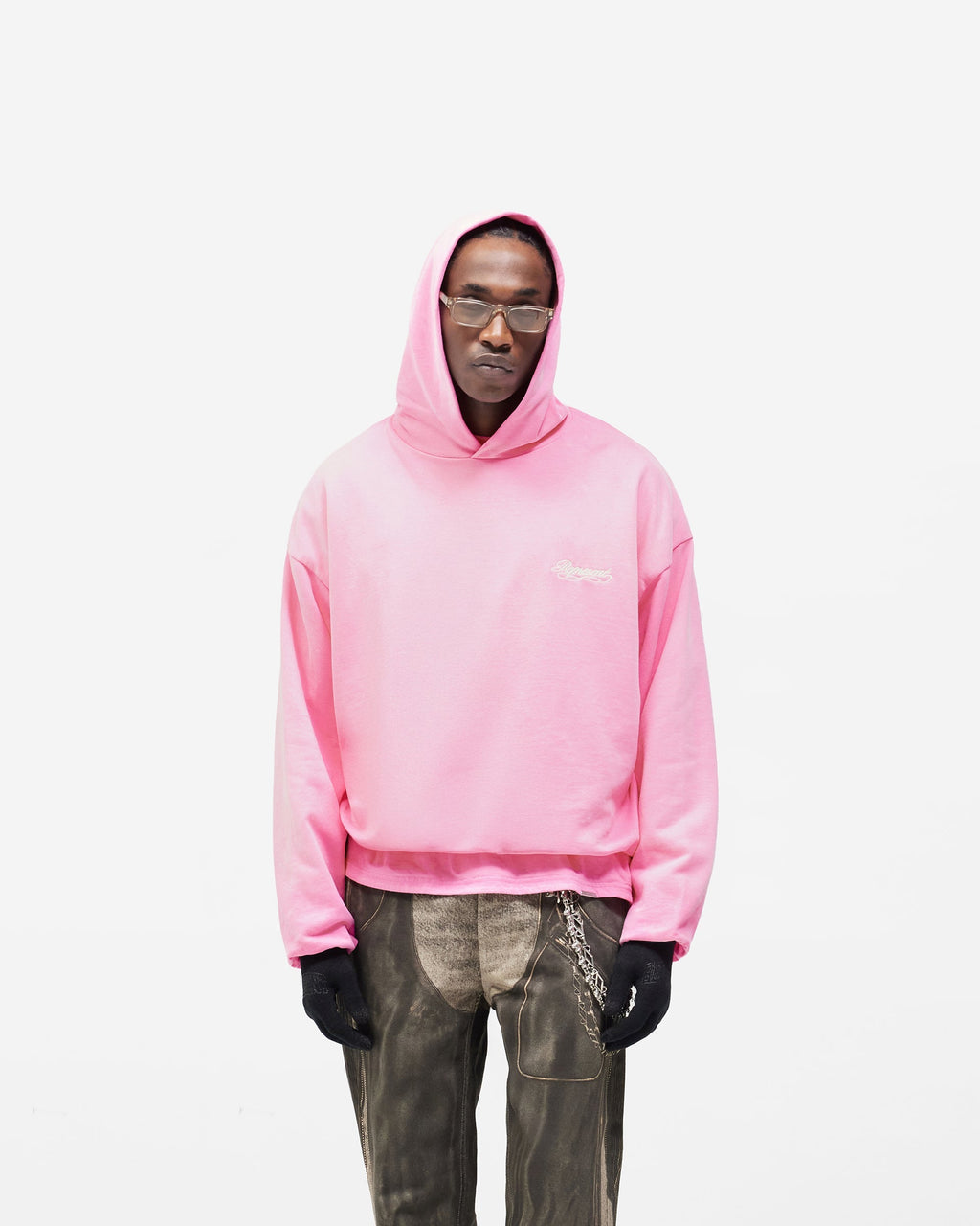 Dual Layer Script Hoodie - Candy