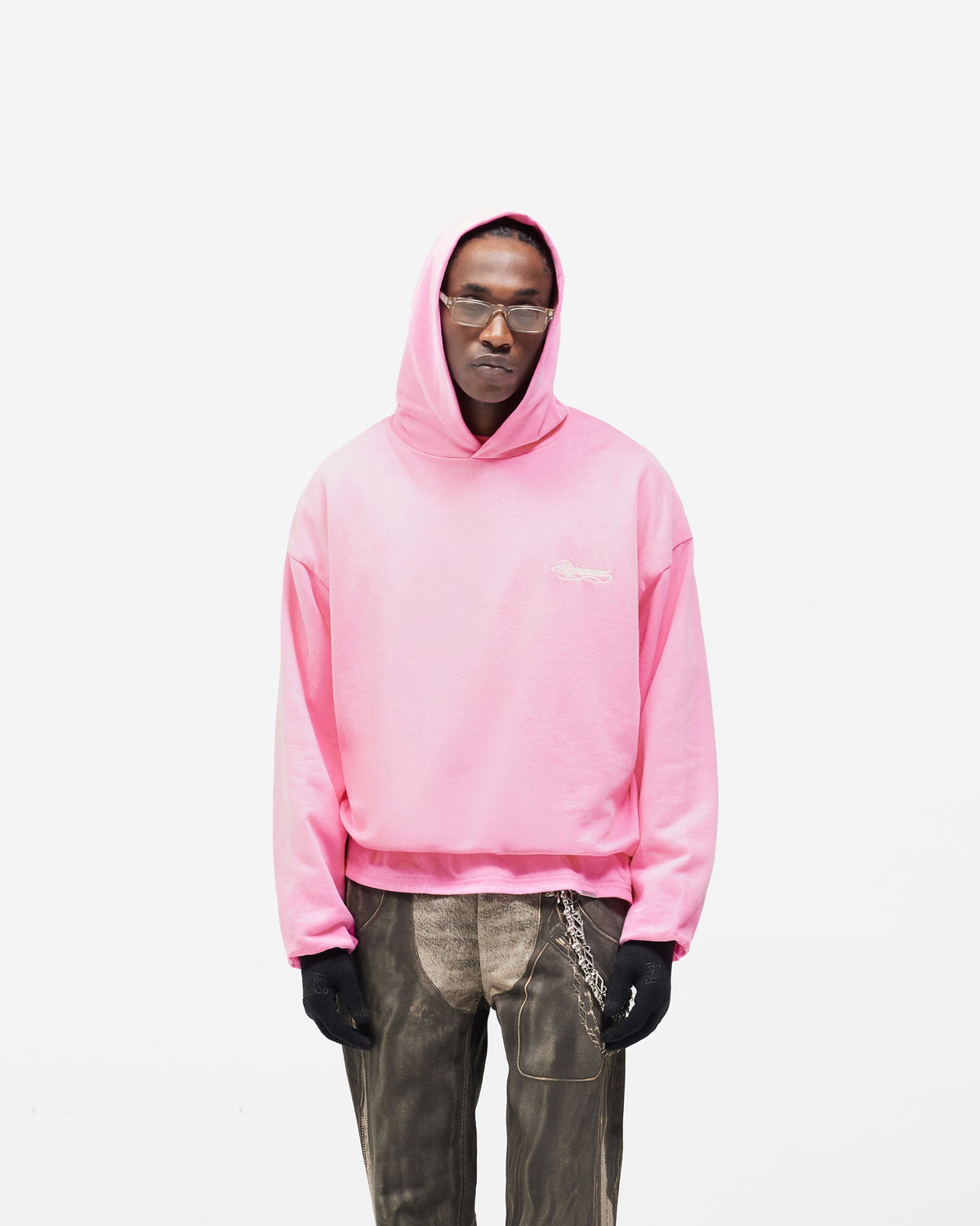 Dual Layer Script Hoodie - Candy