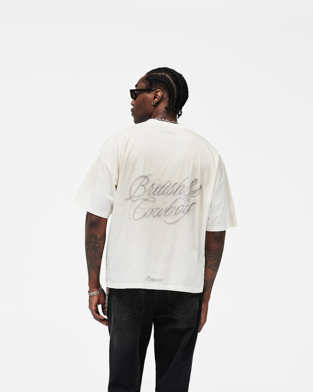 British Cowboys T-Shirt - Washed Ecru