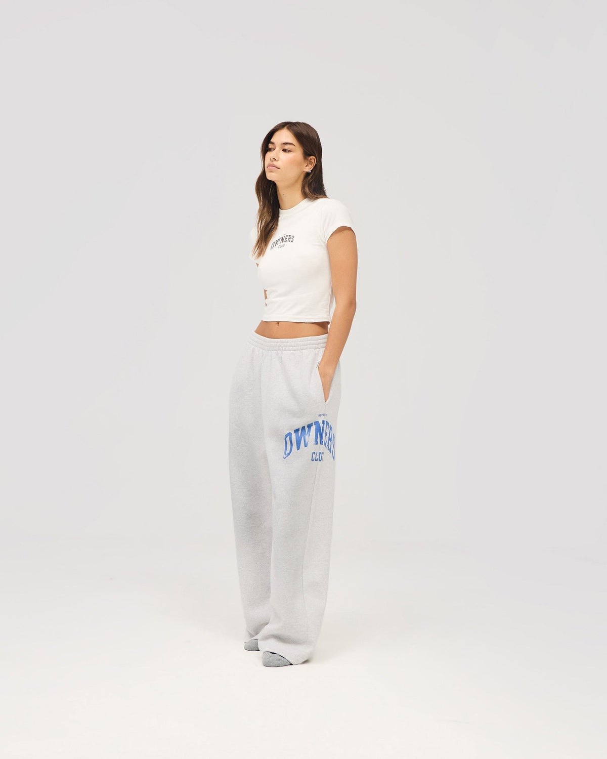 Represent Owners Club Sweatpant - Sprayed Ice Grey Marl