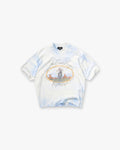 Represent x Beach Boys Script T-Shirt - Blue Tie Dye