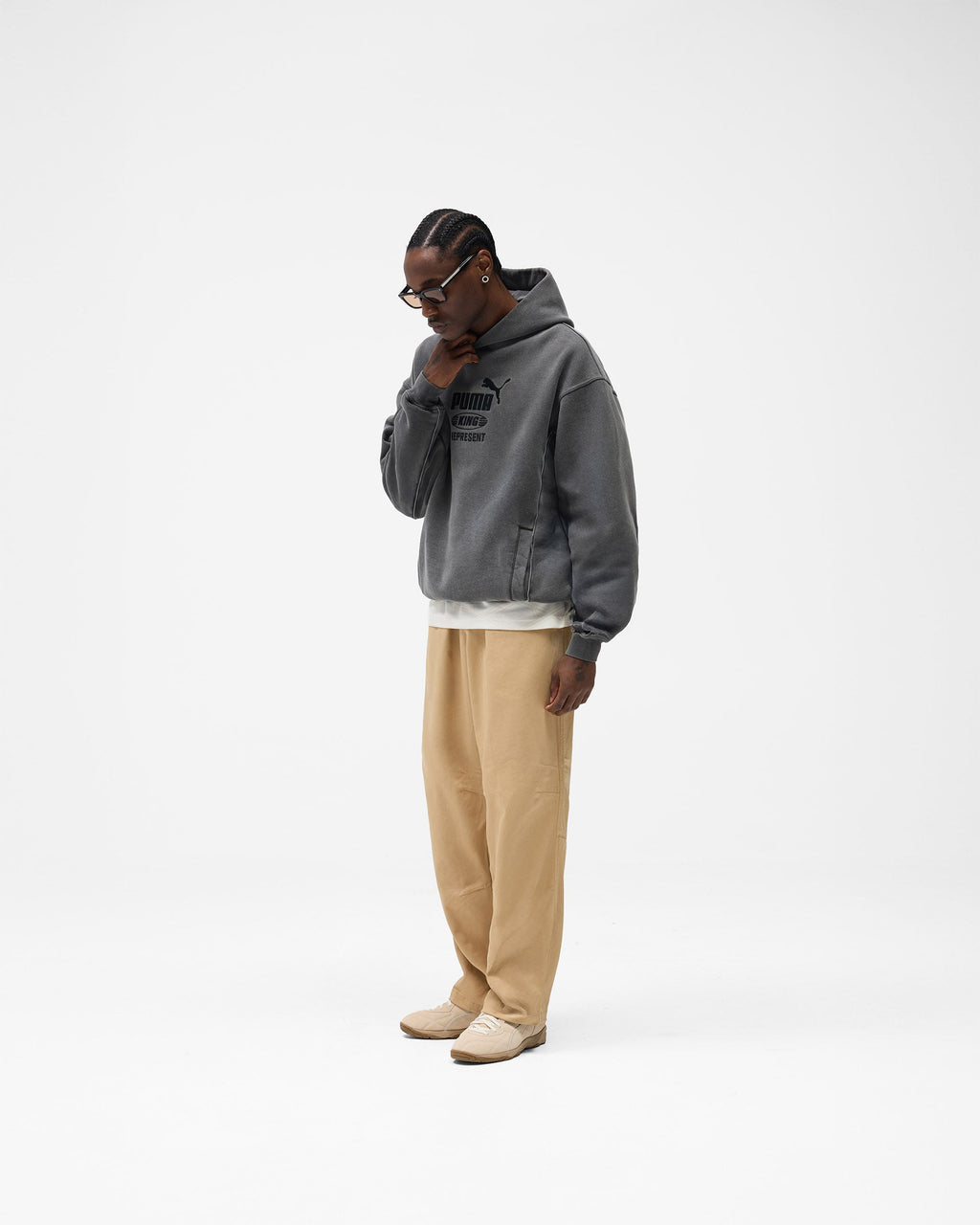 Represent X Puma Graphic Hoodie - Dark Grey