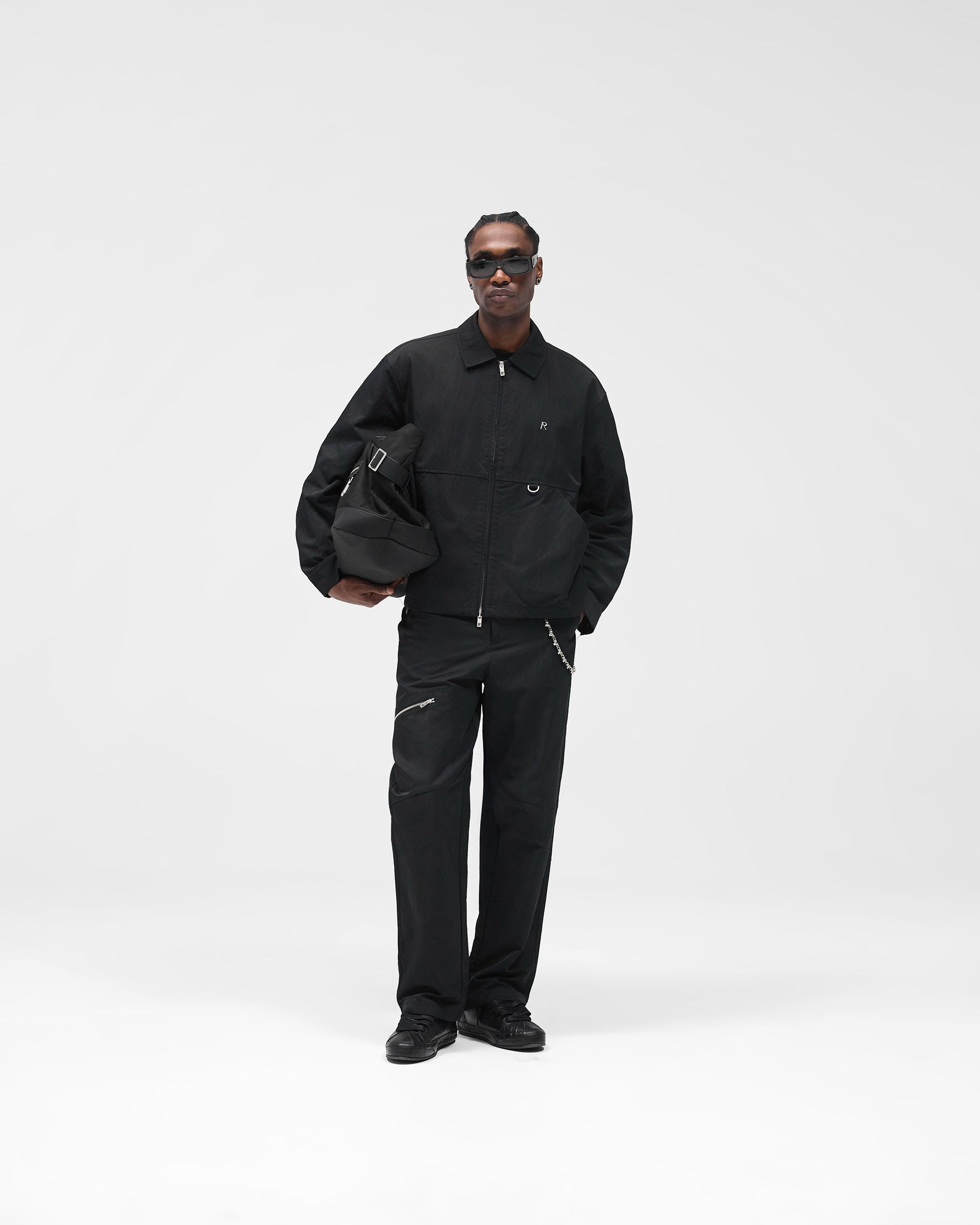 Nylon Overshirt - Jet Black