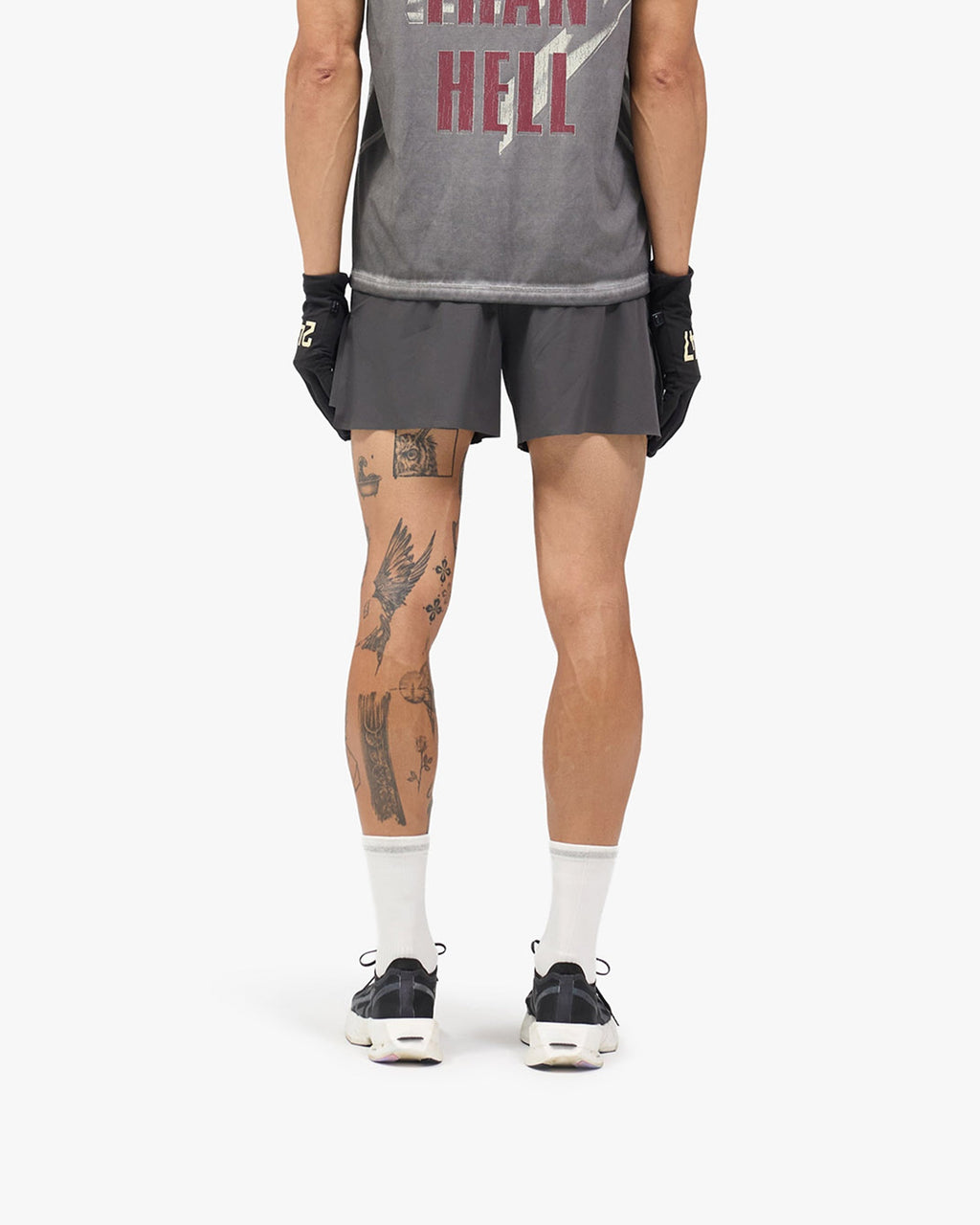 247 Race Short - Washed Grey