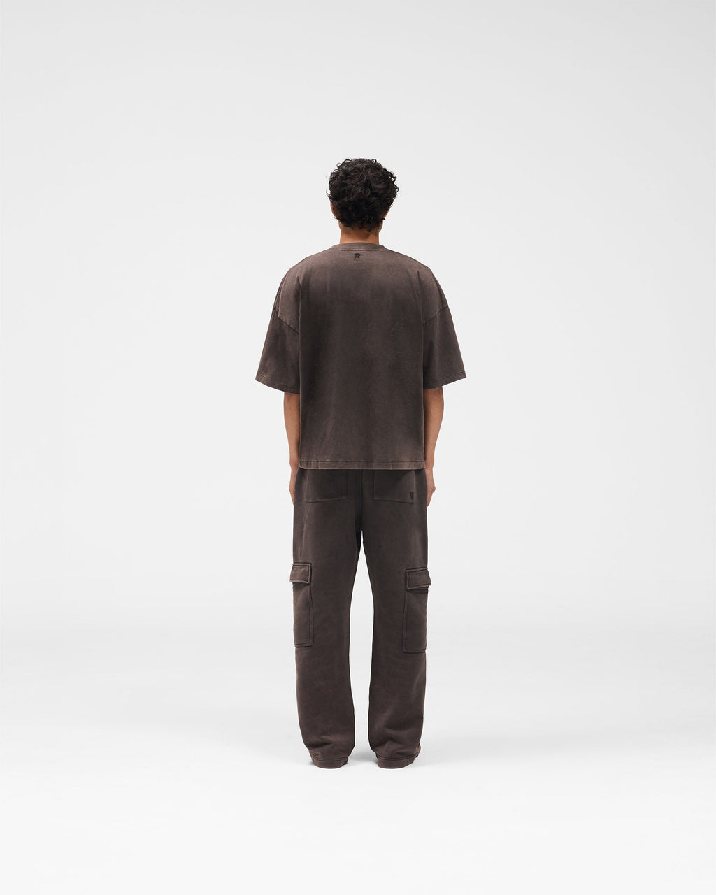 Initial Boxy T-Shirt - Coffee