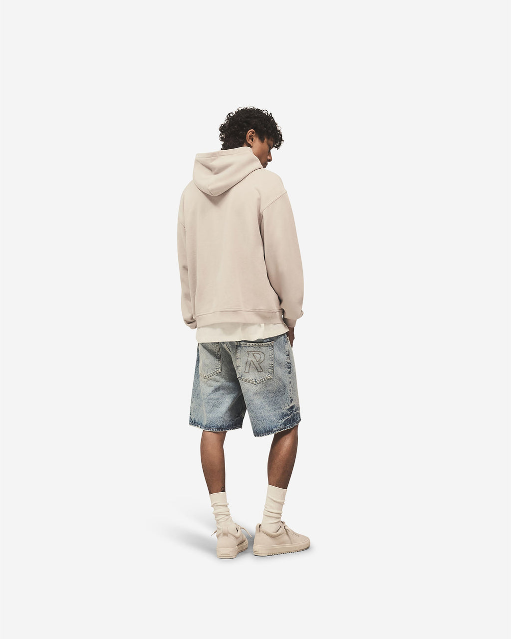 Script Logo Zip Hoodie - Concrete