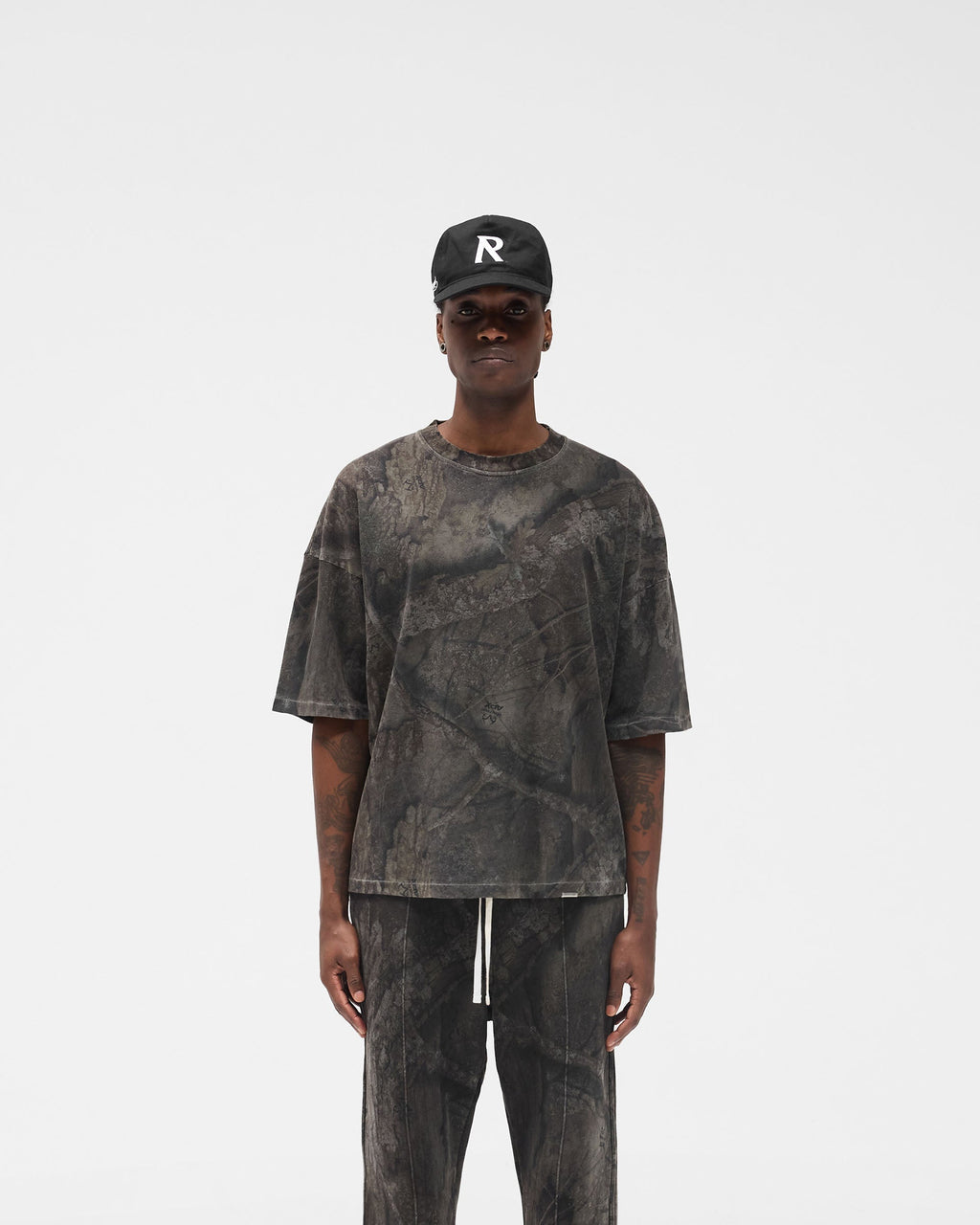Initial Overdye Realtree® Boxy T-Shirt - Overdyed Black