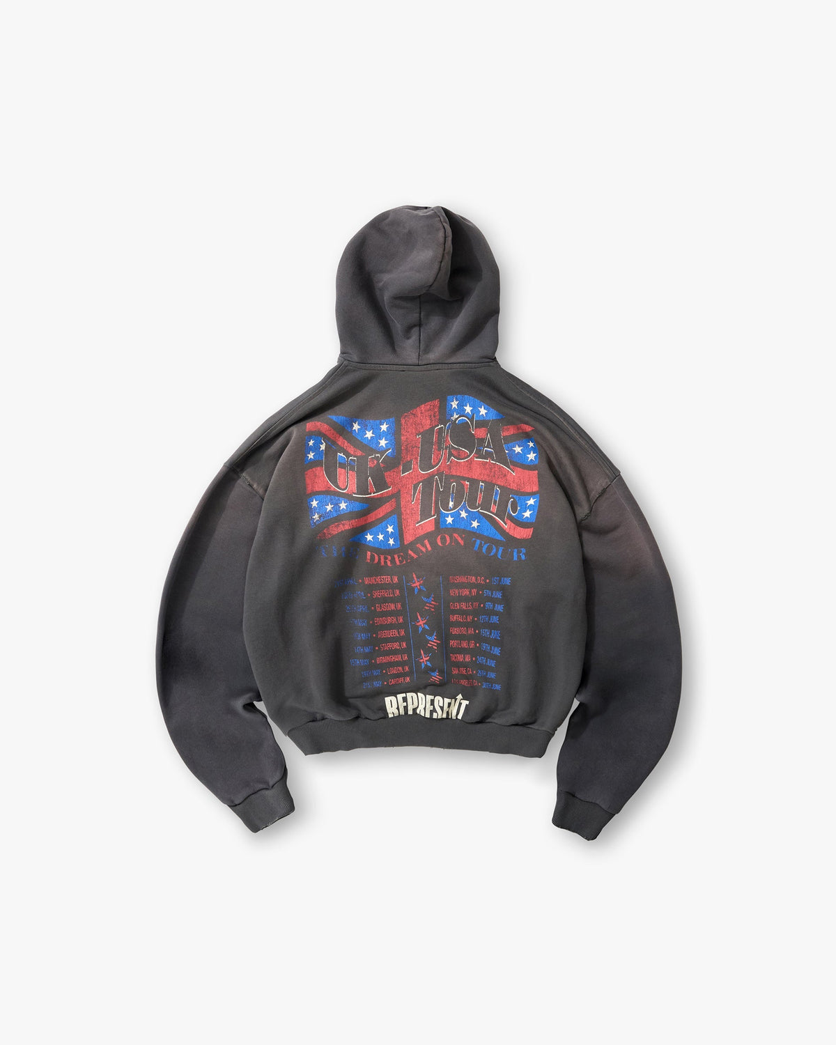 Dream On Tour Hoodie - Sun Fade Grey