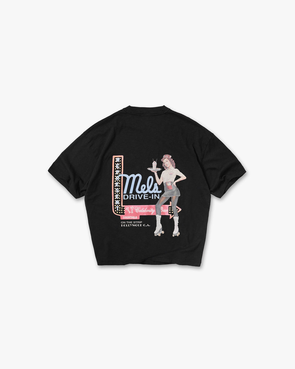 Represent x Mels Diner T-Shirt - Jet Black