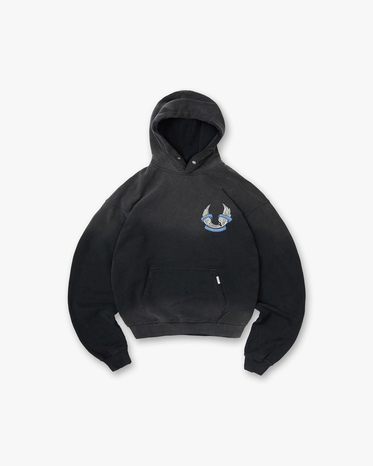Represent X Belstaff Born To Bike Hoodie - Aged Black