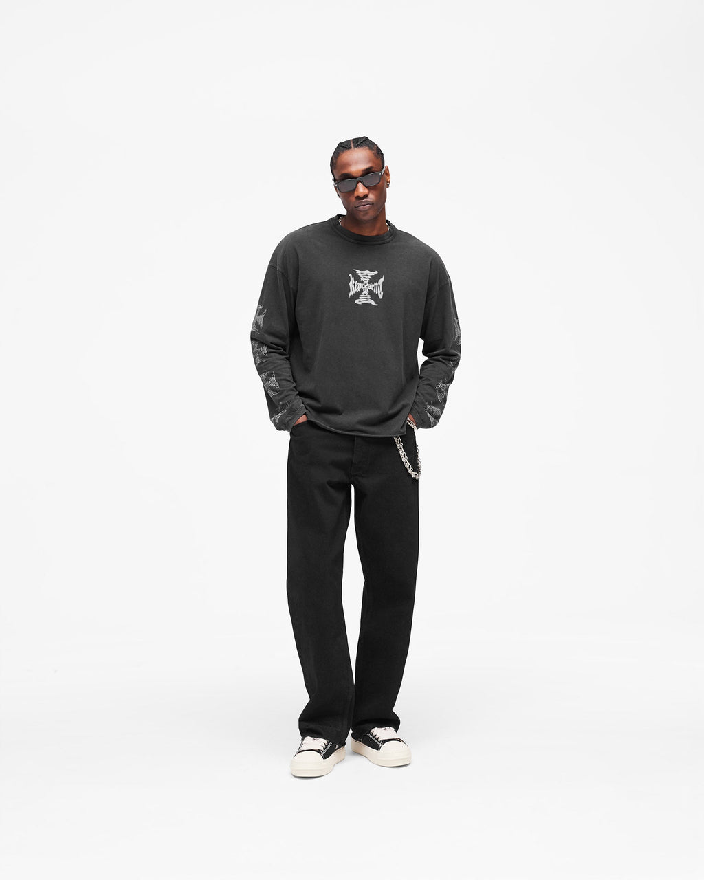MH Long Sleeve T-Shirt - Faded Black