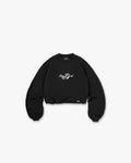 EngLAnd Cropped Sweatshirt - Jet Black