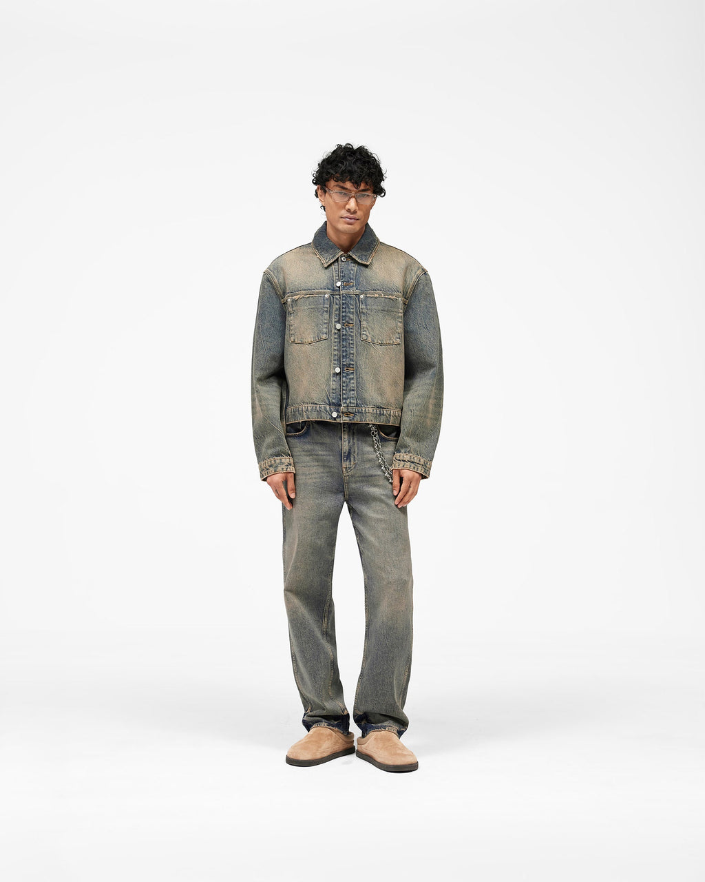 Denim Trucker - Blue Cream