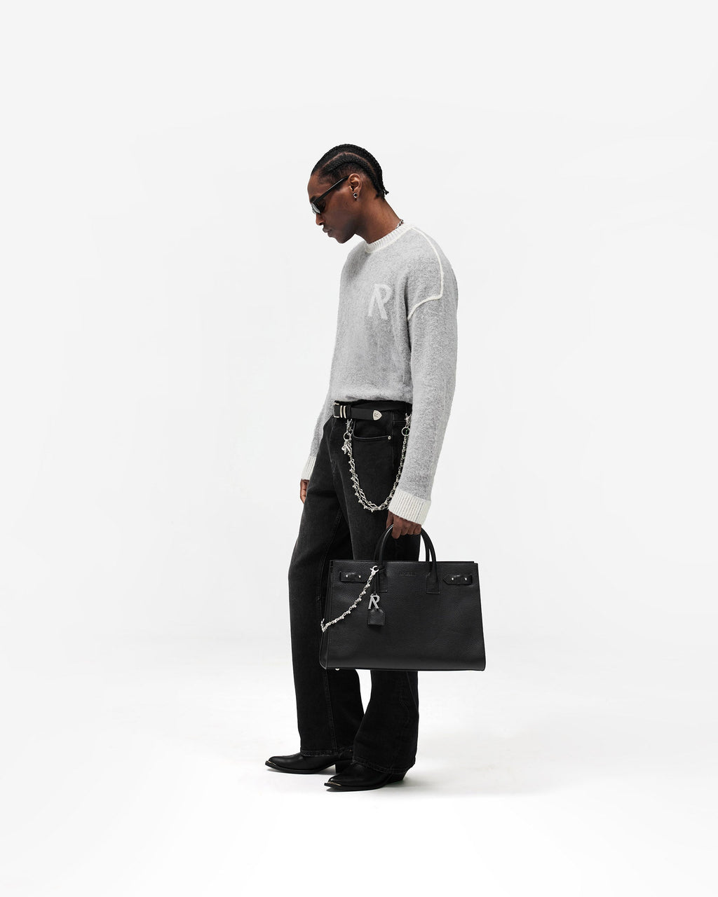 Kick Flare Denim - Aged Black