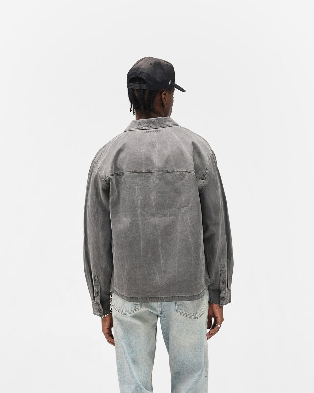 Washed Cotton Shirt - Jet Black