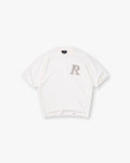 Western Initial T-Shirt - Flat White