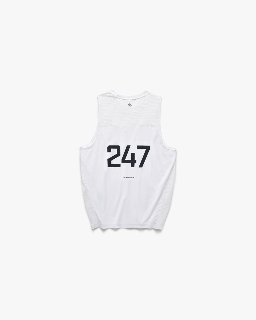 247 Numbers Vest - Flat White