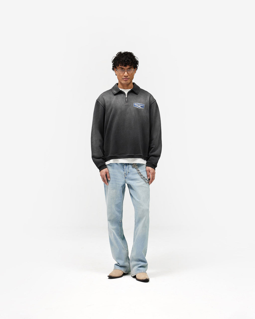 Nothing Faster Quarter Zip Sweatshirt - Stained Black