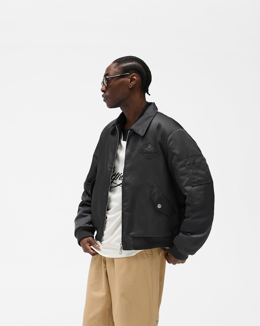 Represent X Puma Bomber - Dark Grey