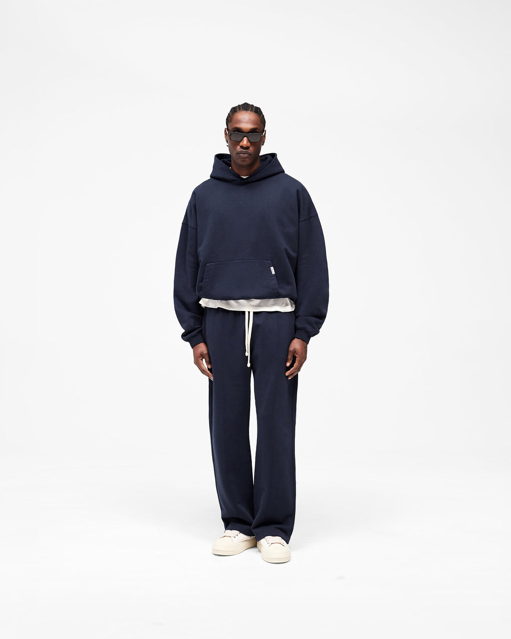 Initial Oversized Hoodie - Midnight Navy