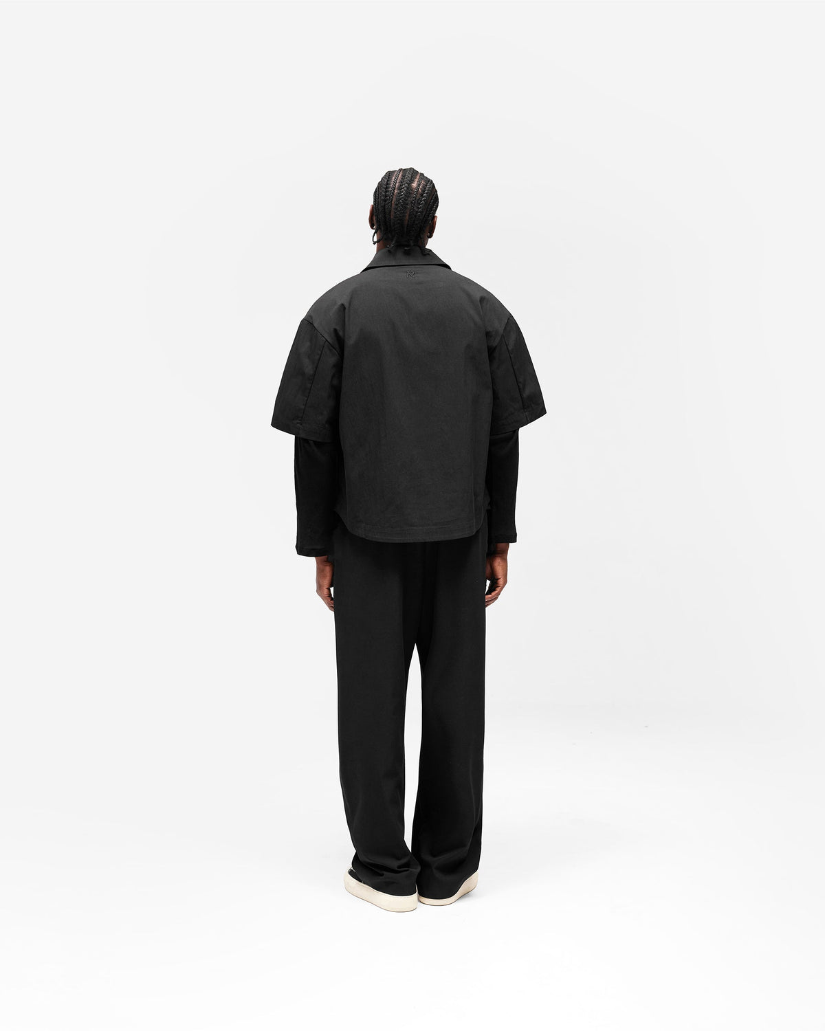 Initial Short Sleeve Shirt - Jet Black