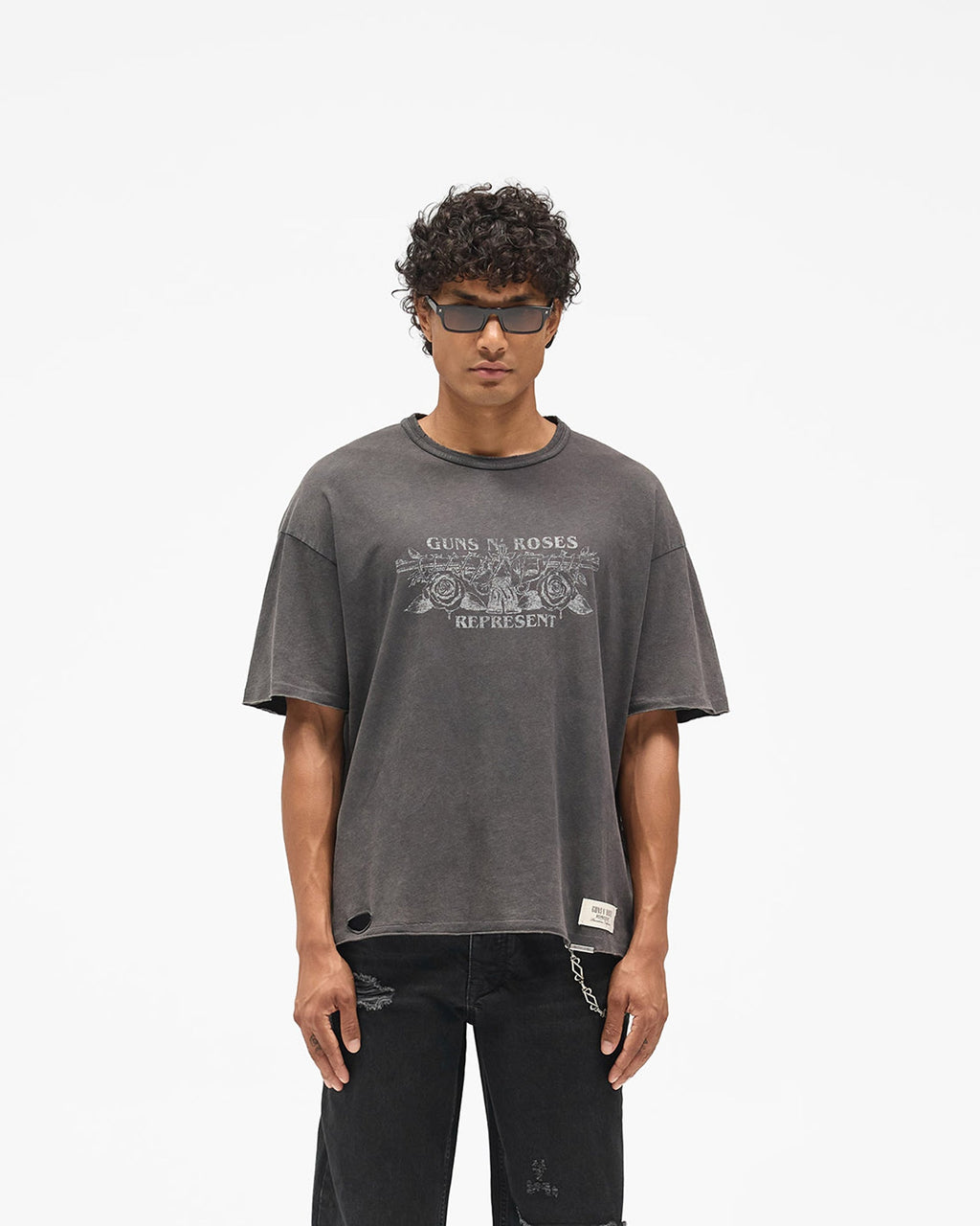 Represent X Guns N' Roses Lock Up T-Shirt - Vintage Black