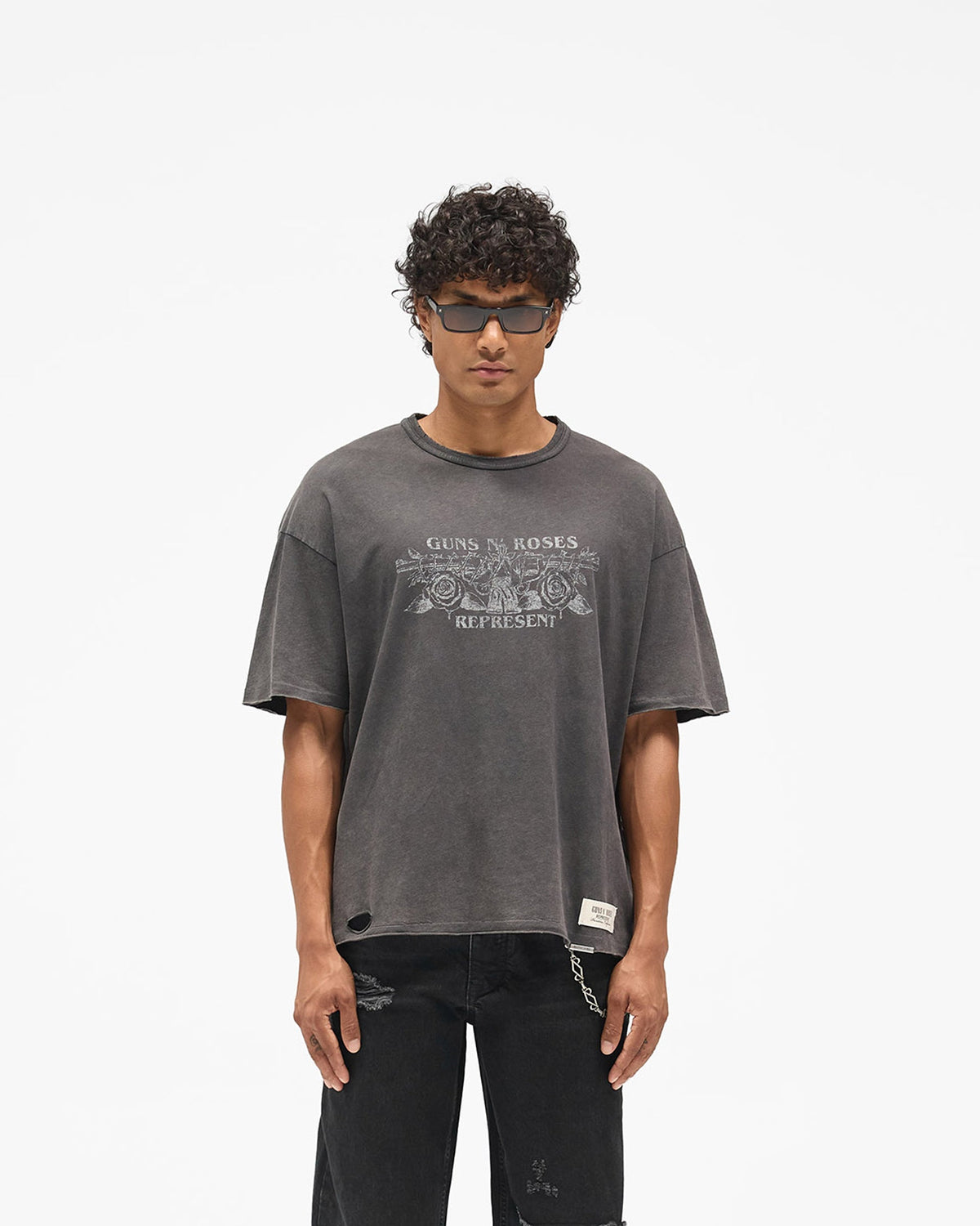 Represent X Guns N' Roses Lock Up T-Shirt - Vintage Black