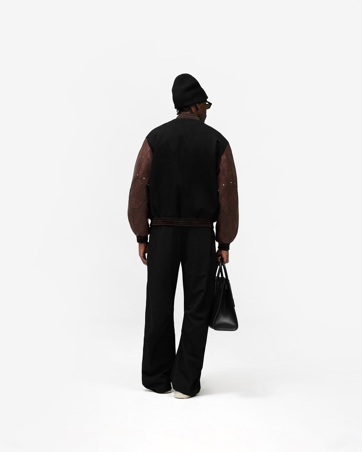 Varsity Bomber - Jet Black