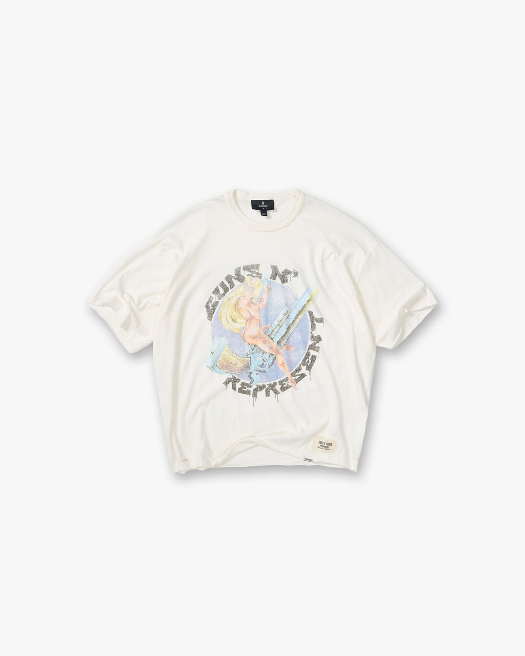 Represent X Guns N' Roses Revolver T-Shirt - Flat White