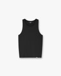 Initial Rib Vest - Black