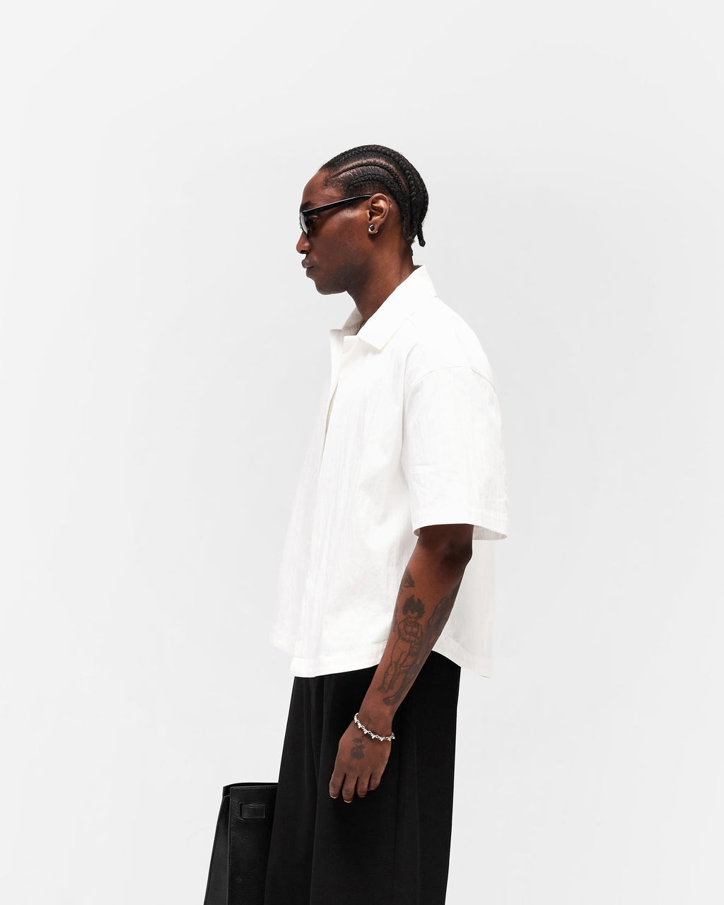 Initial Short Sleeve Shirt - Flat White