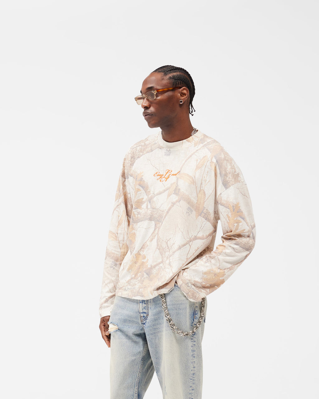 EngLAnd Long Sleeve T-Shirt - Washed White Realtree®