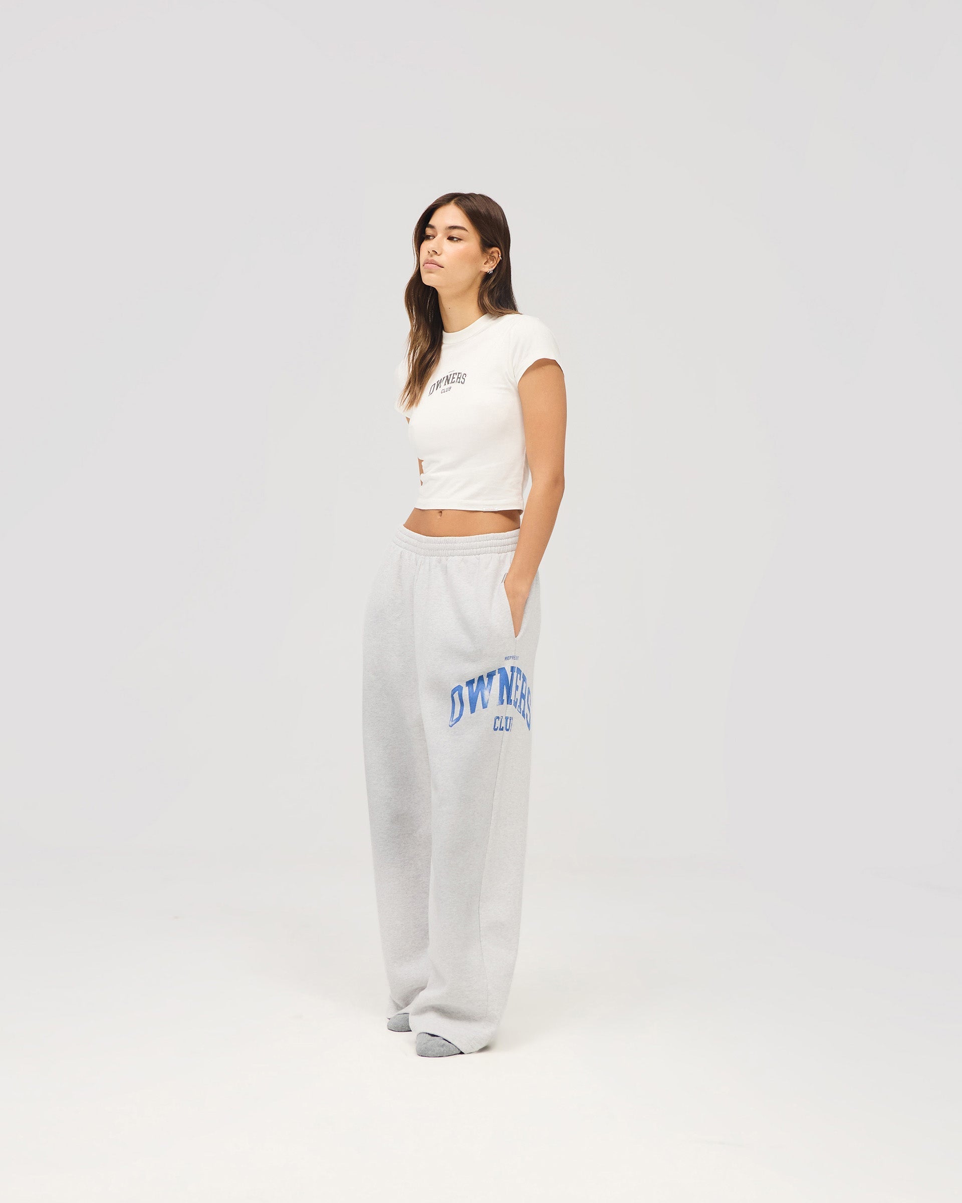 Represent Owners Club Baby Tee - Flat White