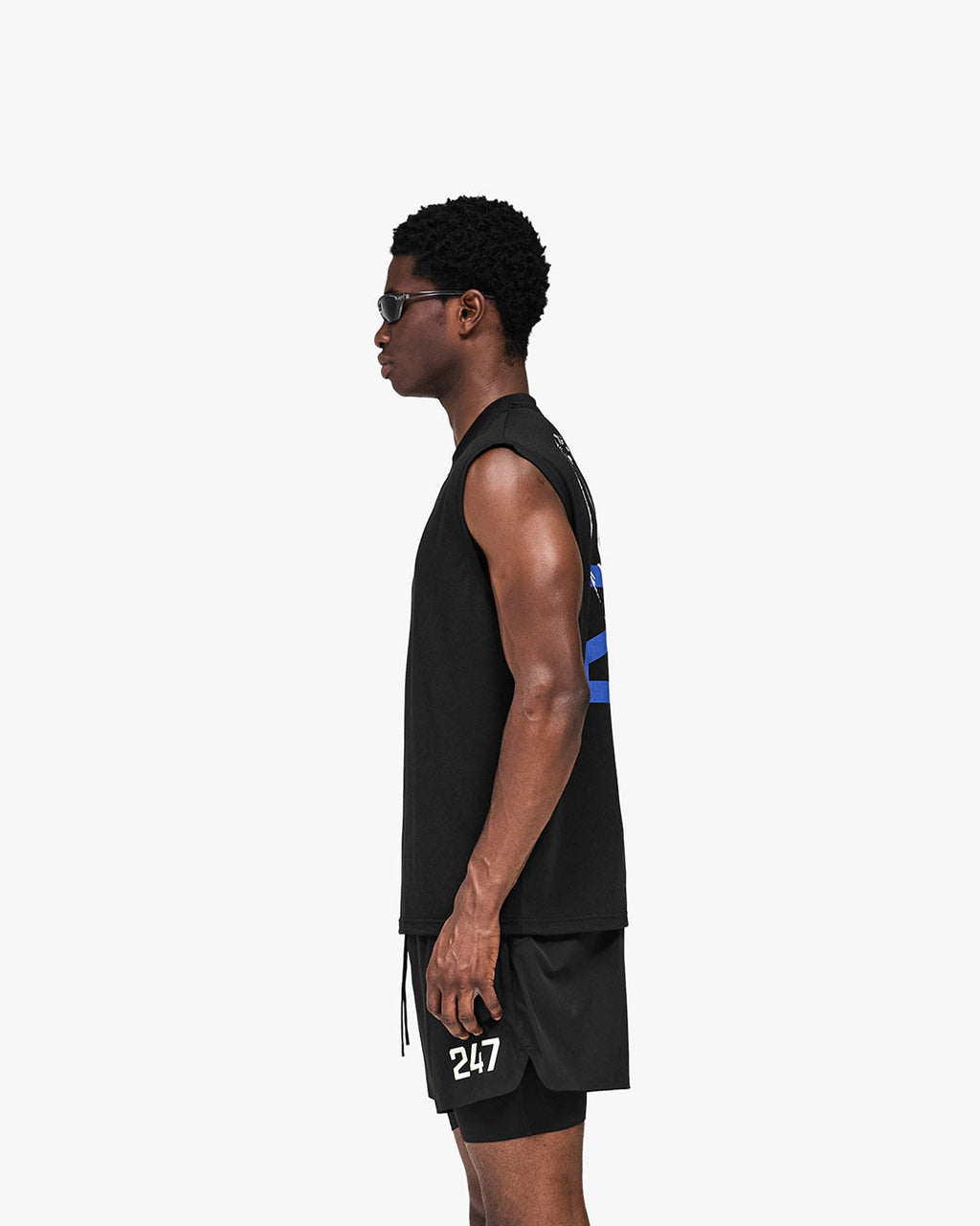 247 Stockholm Oversized Tank - Jet Black
