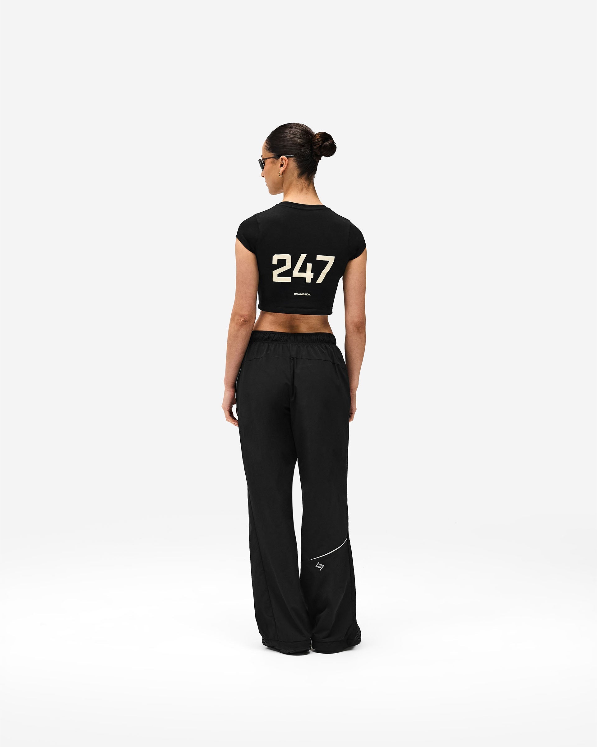 247 Micro Cap Sleeve T-Shirt - Black