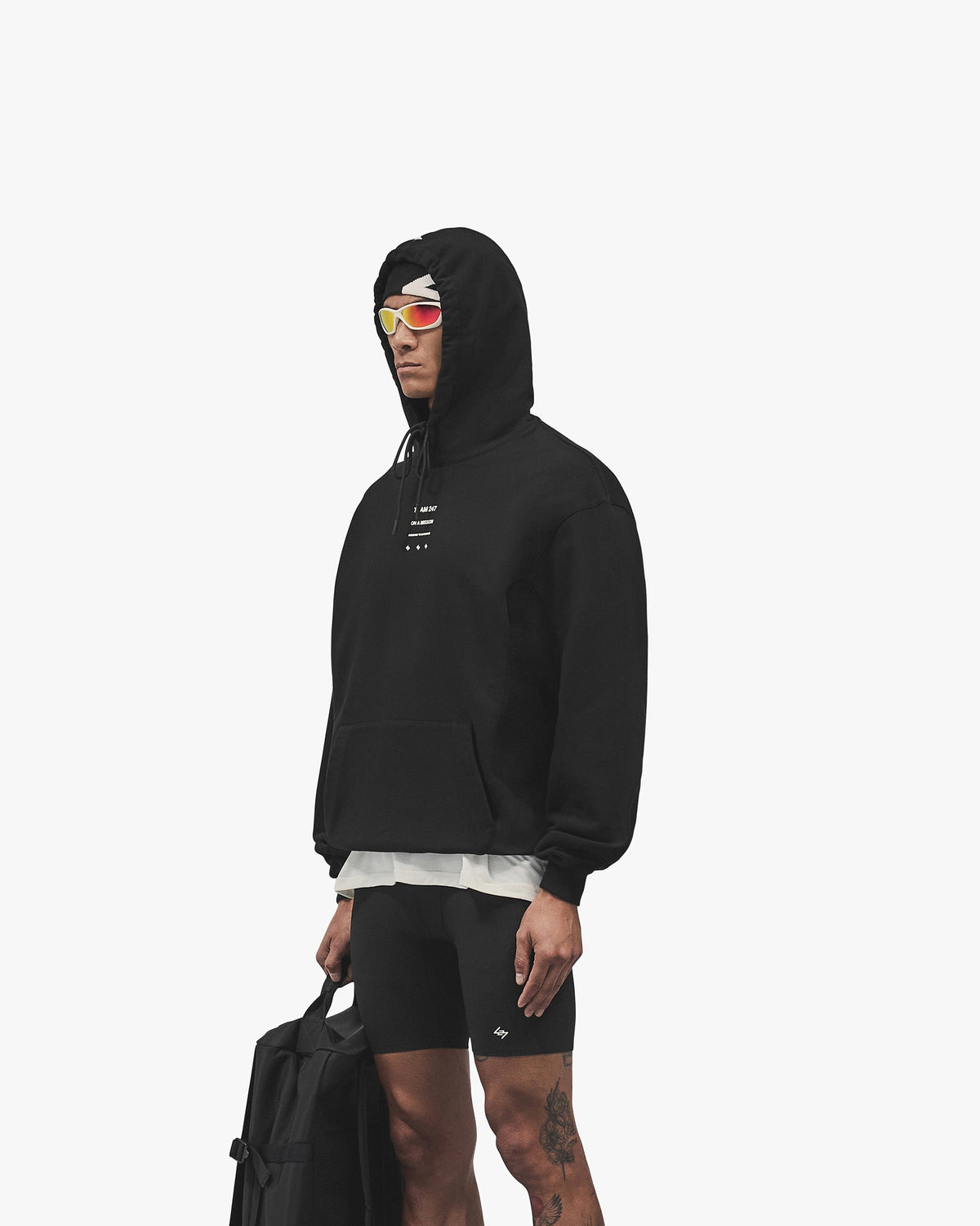 247 Uprising Oversized Hoodie - Black
