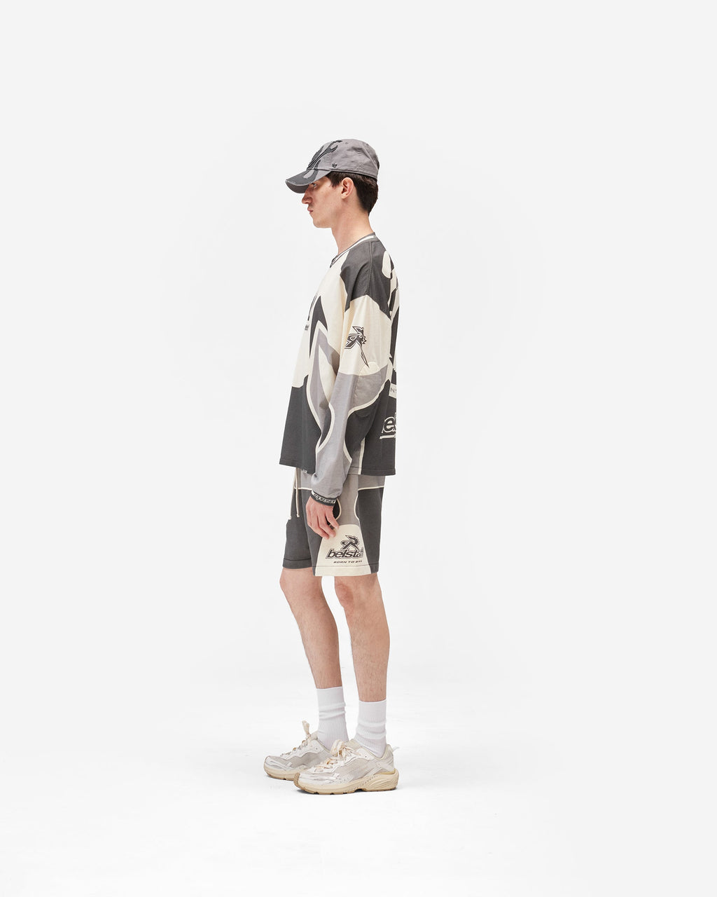 Represent X Belstaff Racing Shorts - Dark Grey