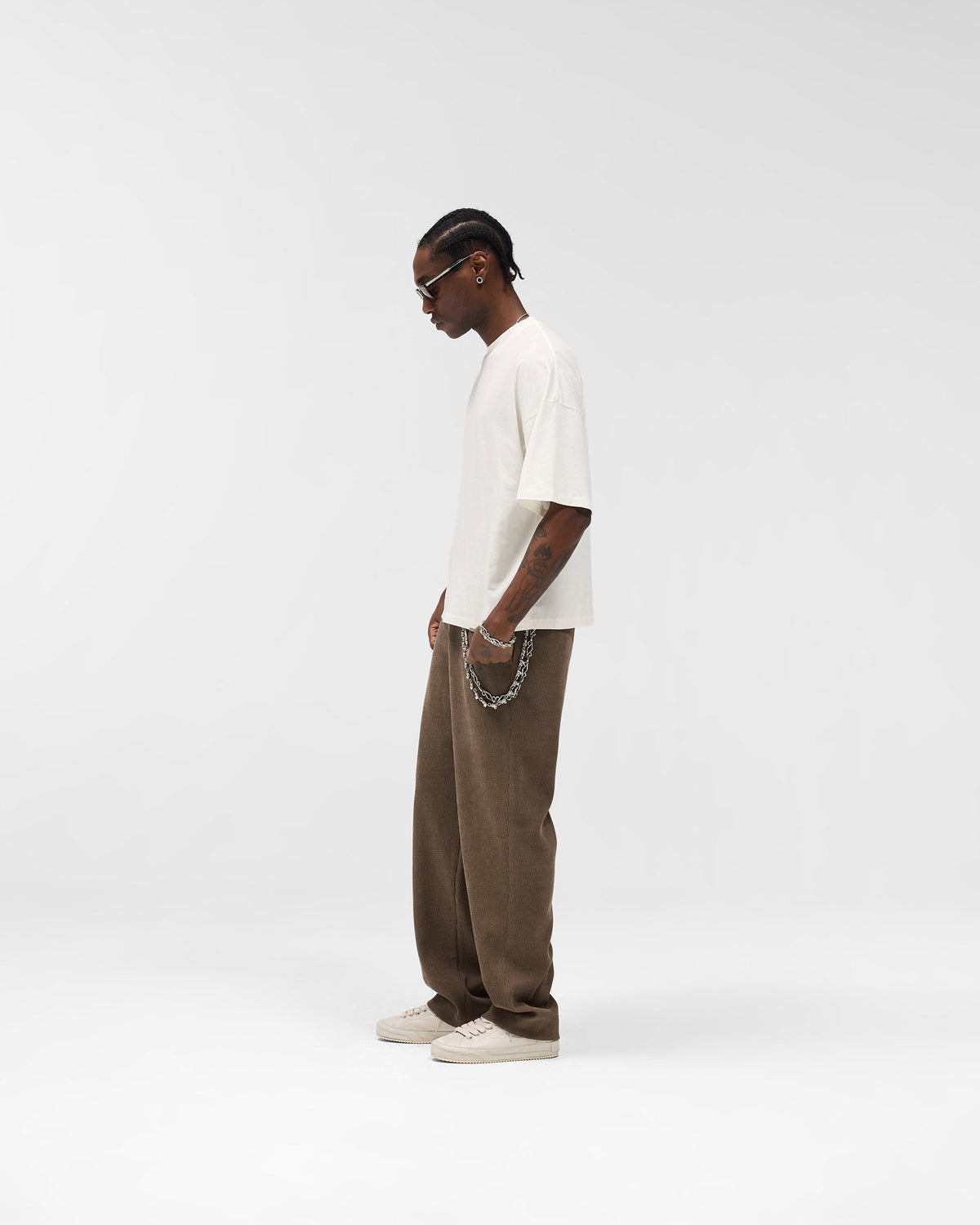 Ribbed Hybrid Pant - Clove