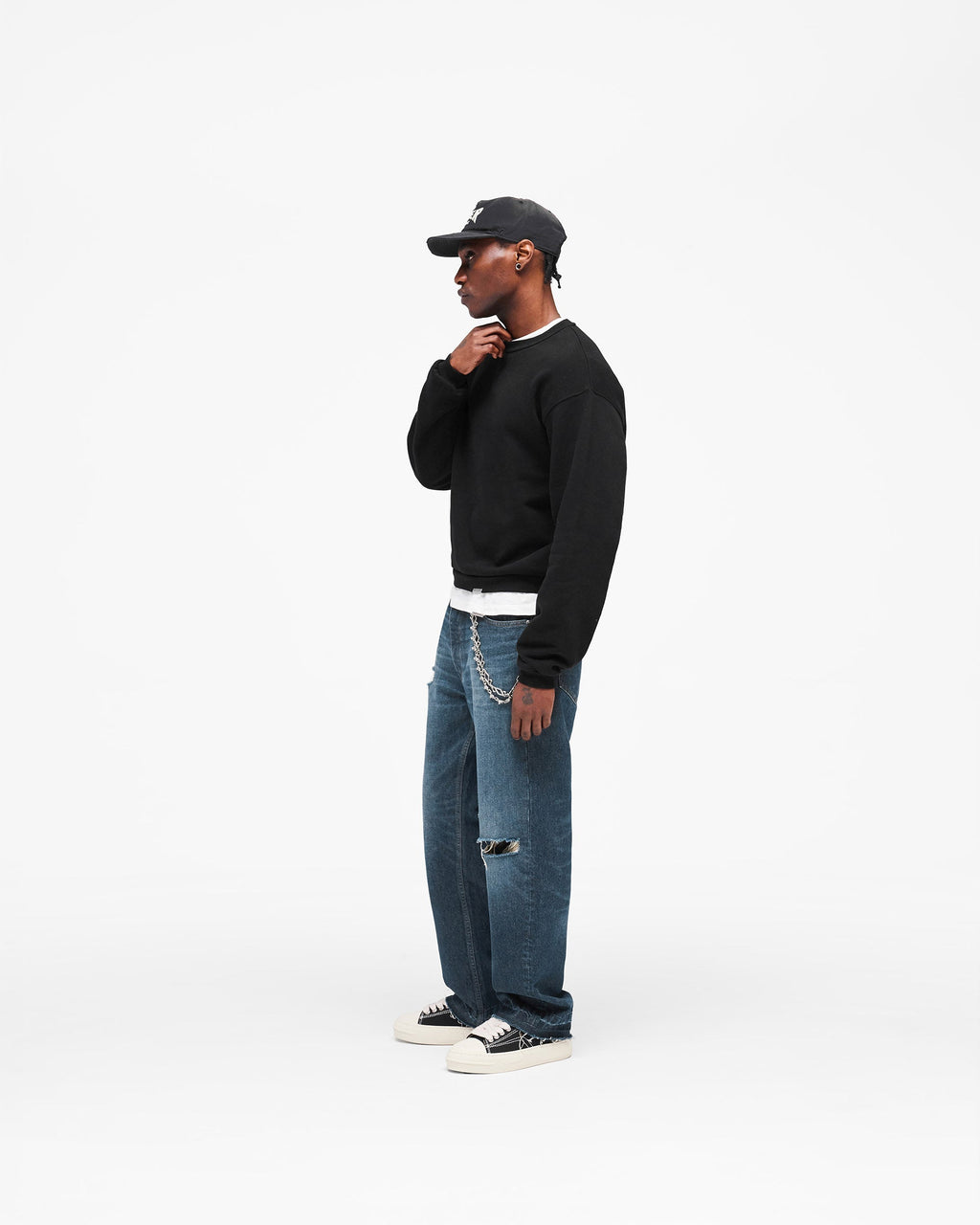 GH Shrunken Sweatshirt - Jet Black