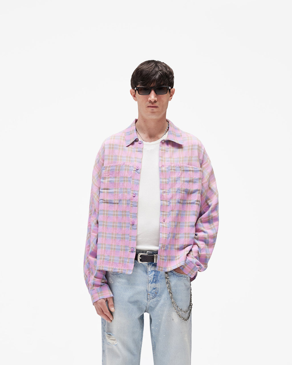 Santa Monica Flannel Shirt - Blush