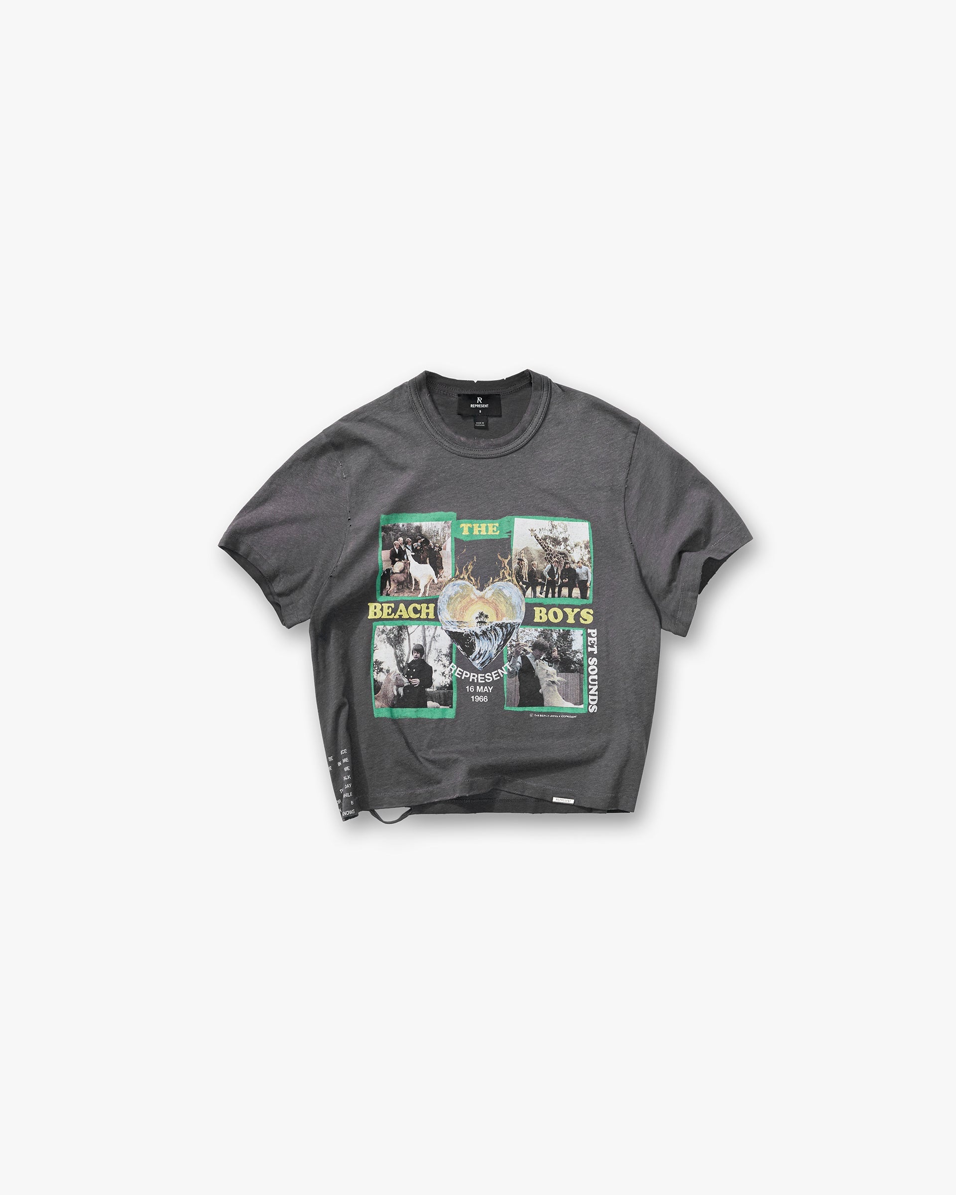 Represent x Beach Boys Pet Sounds T-Shirt - Sunfade Grey
