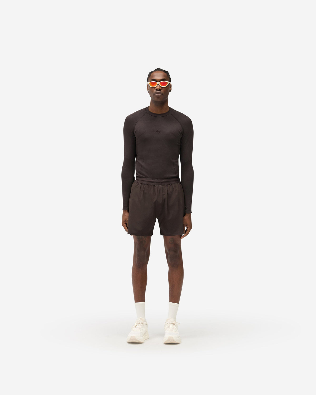247 Uprising Long Sleeve Seamless T-Shirt - Chocolate