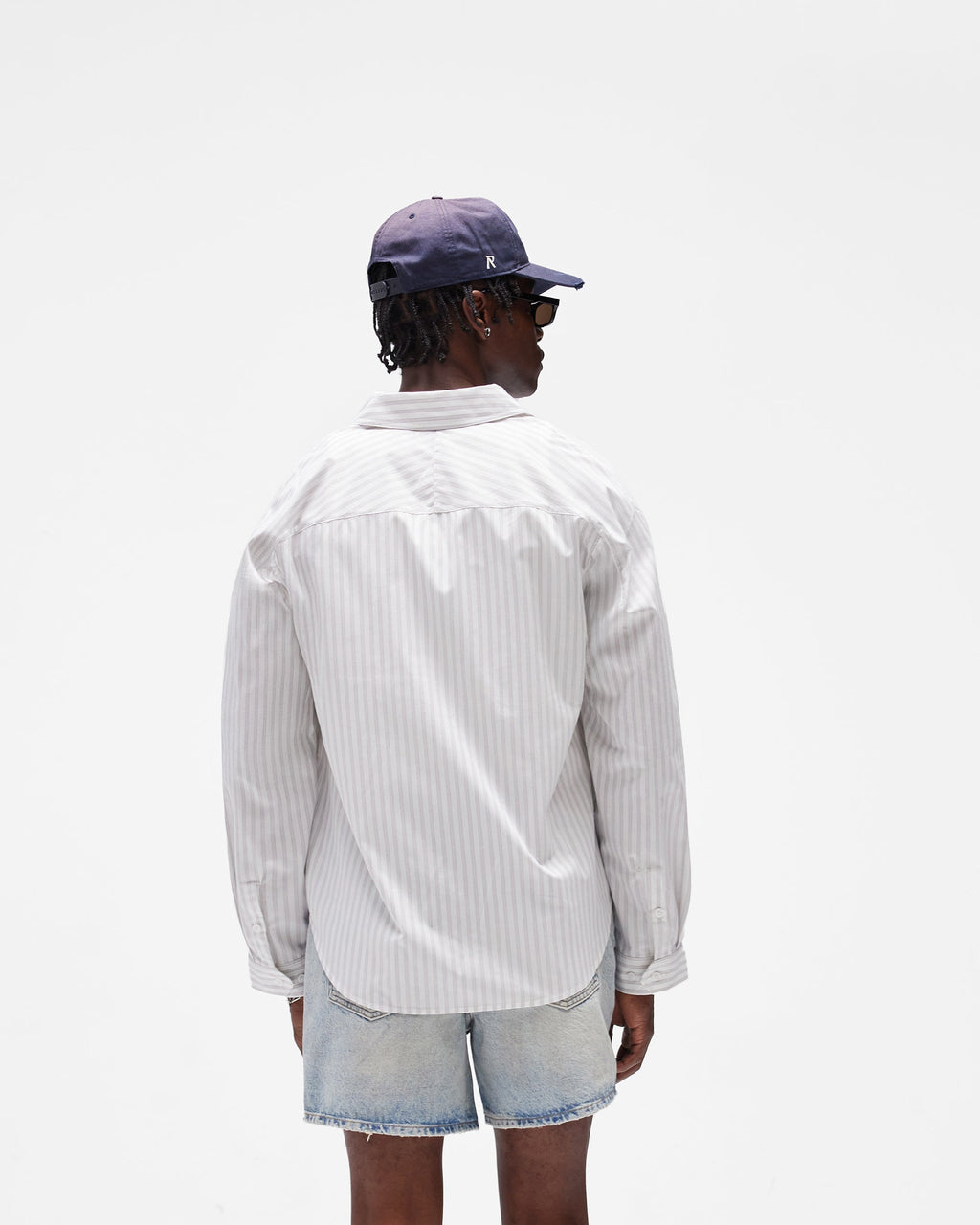 Pinstripe Shirt - Flat White