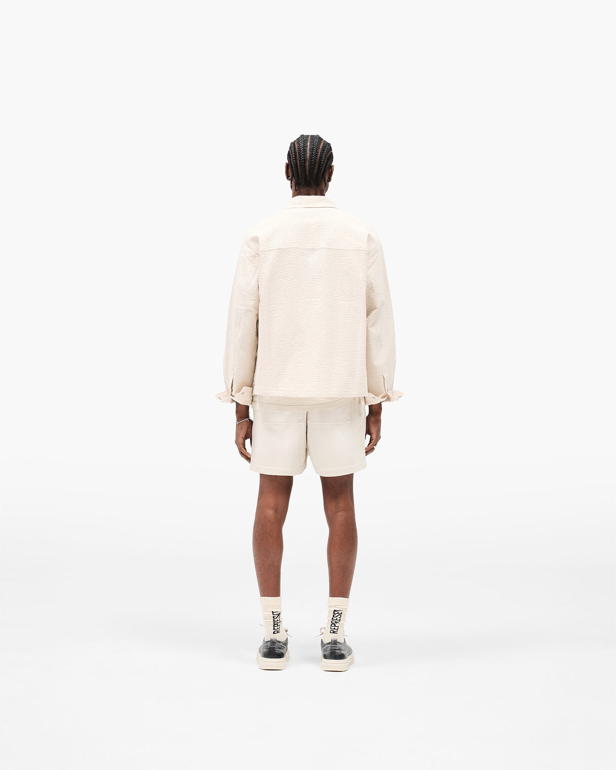 Textured Long Sleeve Shirt - Champagne