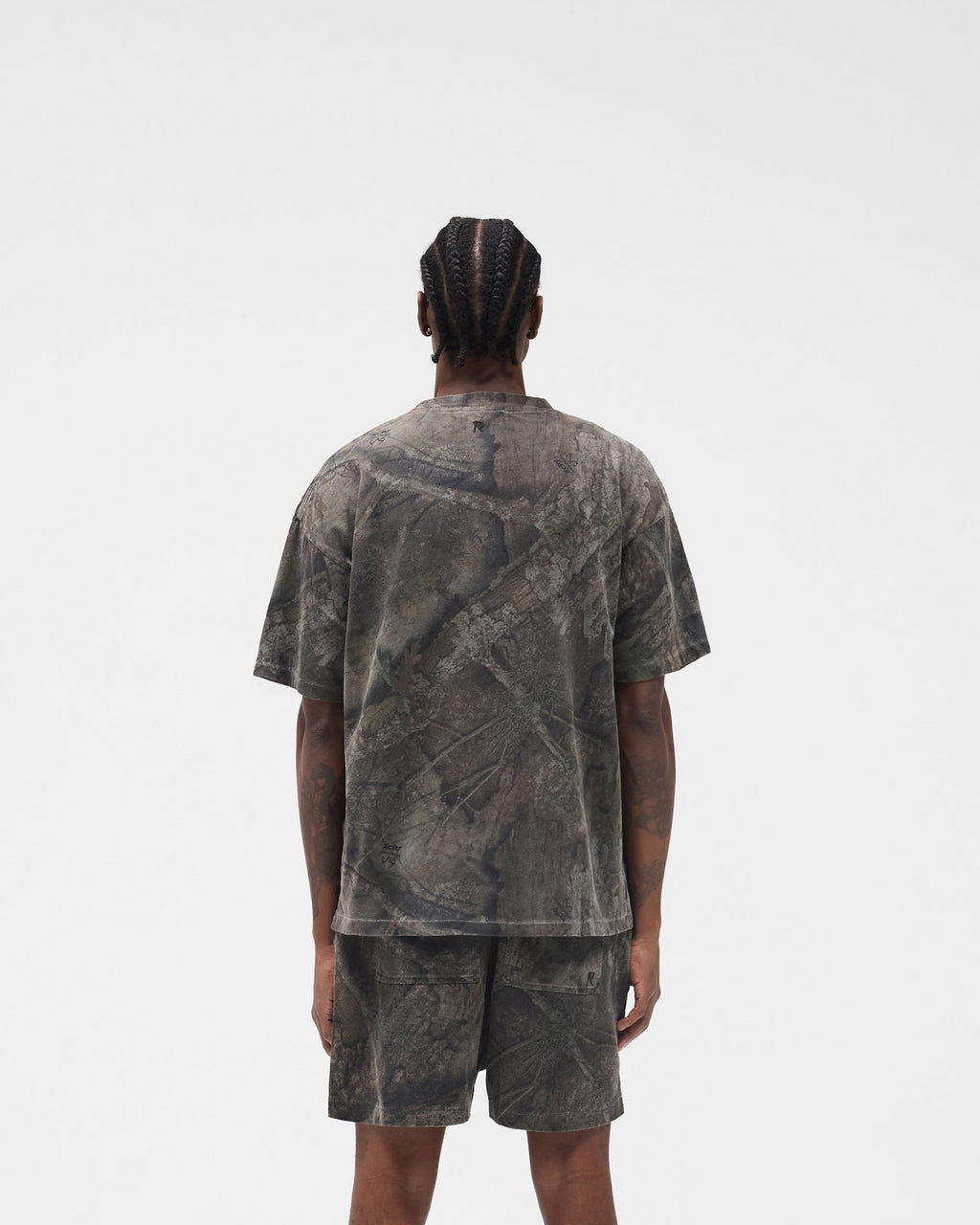 Initial Overdye Realtree® Oversized T-Shirt - Overdyed Black