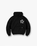 Initial Star Hoodie - Jet Black
