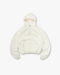 Represent Owners Club Zip Through Hoodie - Chalk