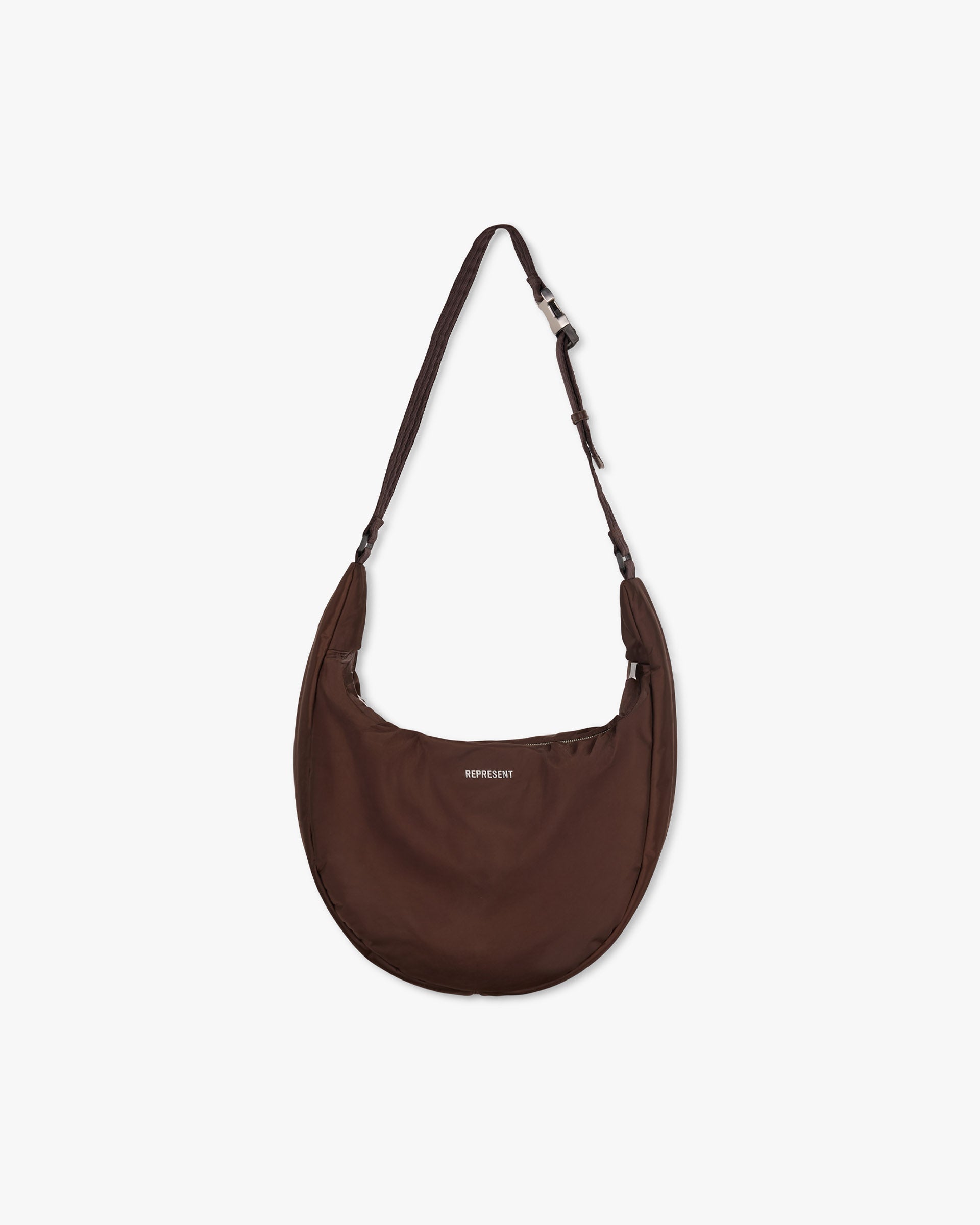 Padded Sling Bag - Dark Brown